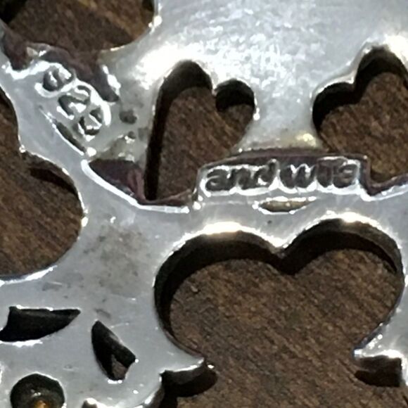 Marcasite Crystal Sterling Silver 925 Snowflake Pendant - Picture 6 of 8